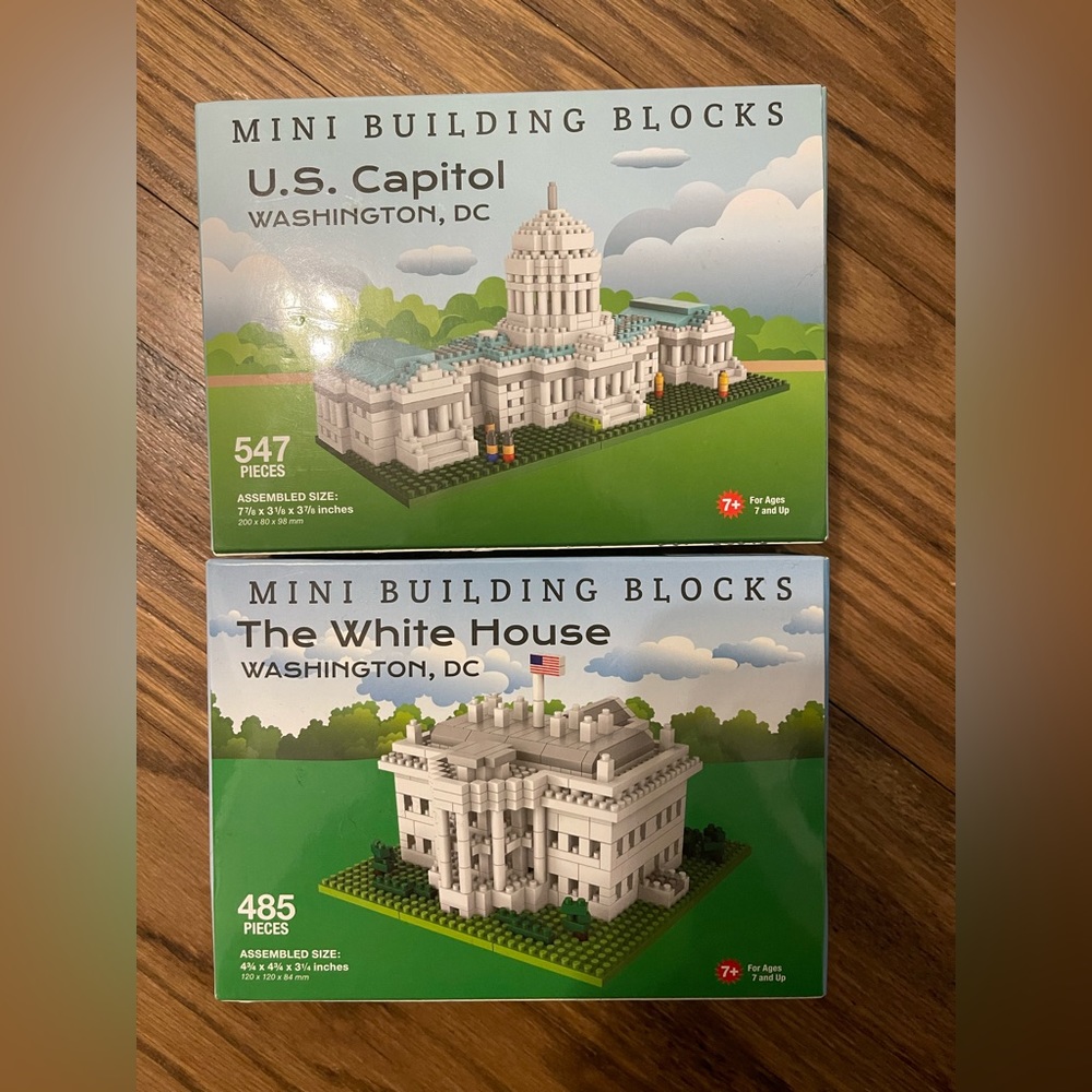 U.S Capital & White House mini building sets